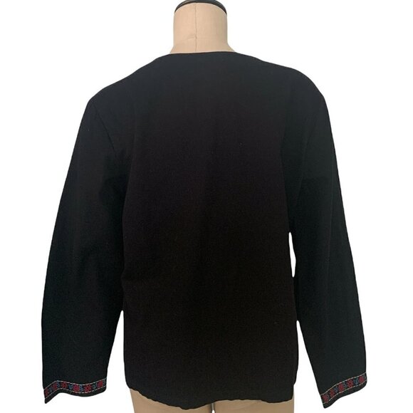 VTG Full Zip Jacket Top KORET Womens Embroidered BOHO Plus S 18 #217A - Picture 5 of 7